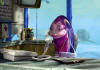 Angie ( Renee Zellweger ) is the Whale Wash receptionist in Dreamworks' Shark Tale