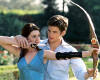 Anne Hathaway and Chris Pine in Walt Disney's The Princess Diaries 2: Royal Engagement