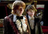 Rupert Grint as Ron Weasley and Daniel Radcliffe as Harry Potter in Warner Bros. Pictures' Harry Potter and the Goblet of Fire