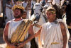 King Philip ( Val Kilmer ) and Alexander ( Colin Farrell ) in Warner Bros. Alexander